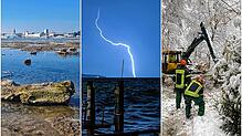 Bild : Mal zu trocken, mal zu nass: Das war das Wetterjahr 2023 mit vielen Extremen